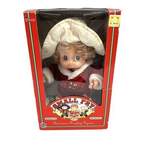 TELCO Christmas Small Fry Motionette Musical Animated Girl With Bell UNTESTED